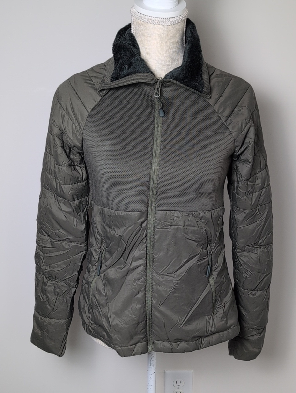 Champion Olive Green Puffer Jacket